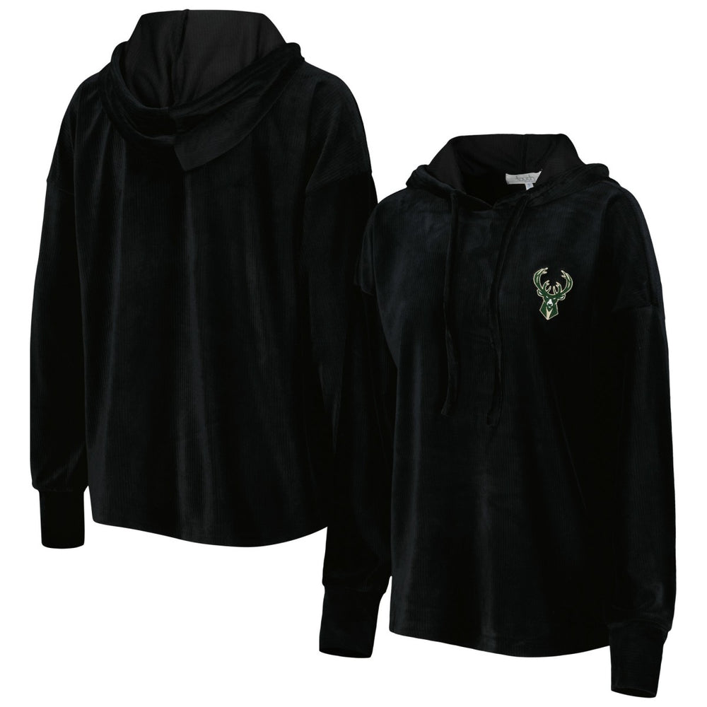 Milwaukee Bucks Touch Women's End Line Velour Pullover Hoodie Online