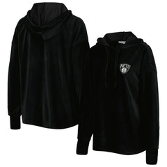 Brooklyn Nets Touch Women's End Line Velour Pullover Hoodie Online