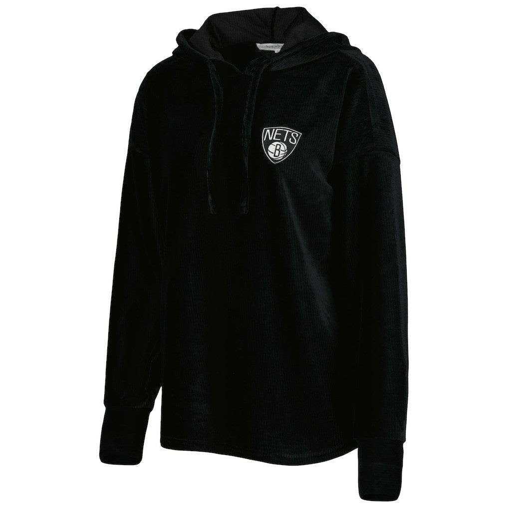 Brooklyn Nets Touch Women's End Line Velour Pullover Hoodie Online