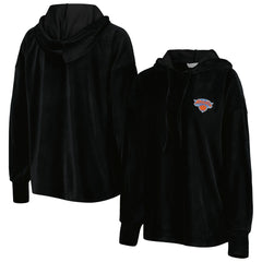 New York Knicks Touch Women's End Line Velour Pullover Hoodie On Sale