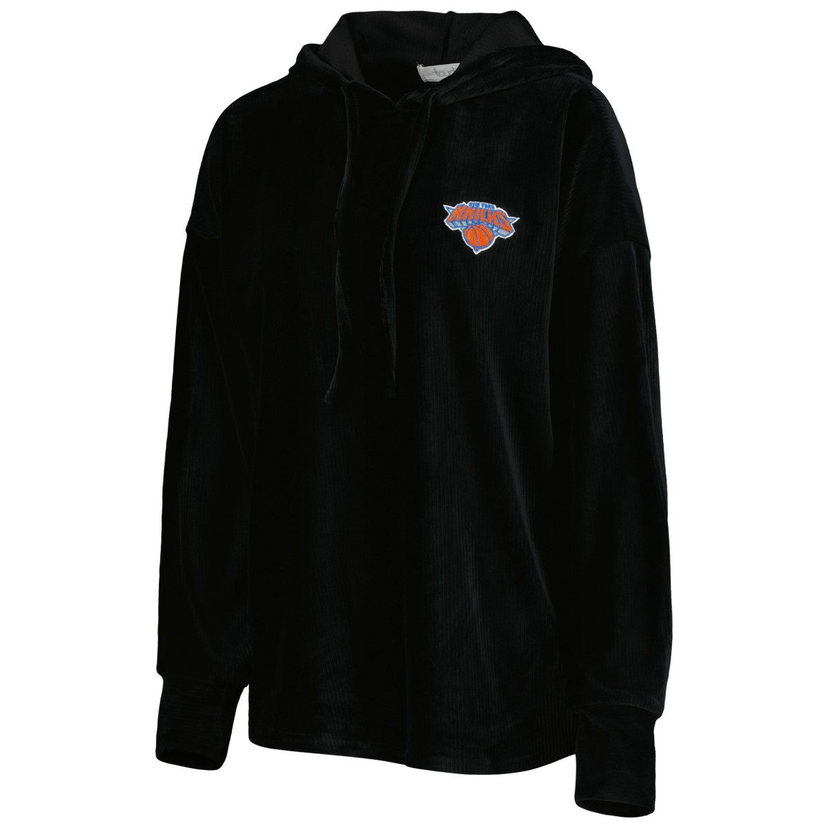 New York Knicks Touch Women's End Line Velour Pullover Hoodie On Sale