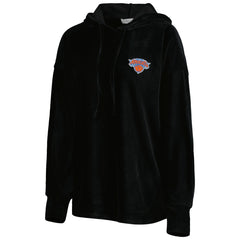New York Knicks Touch Women's End Line Velour Pullover Hoodie On Sale