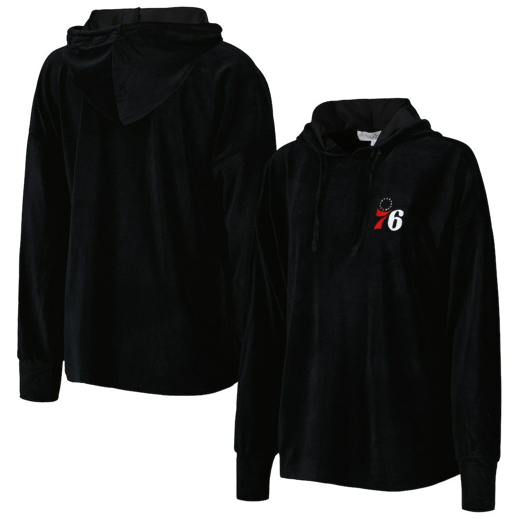 Philadelphia 76ers Touch Women's End Line Velour Pullover Hoodie Online