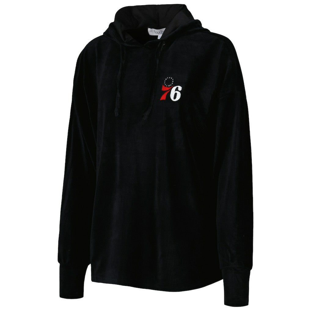 Philadelphia 76ers Touch Women's End Line Velour Pullover Hoodie Online