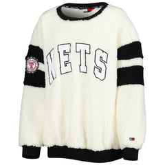 Brooklyn Nets Tommy Jeans Women's Mindy Sherpa Pullover Sweatshirt Online
