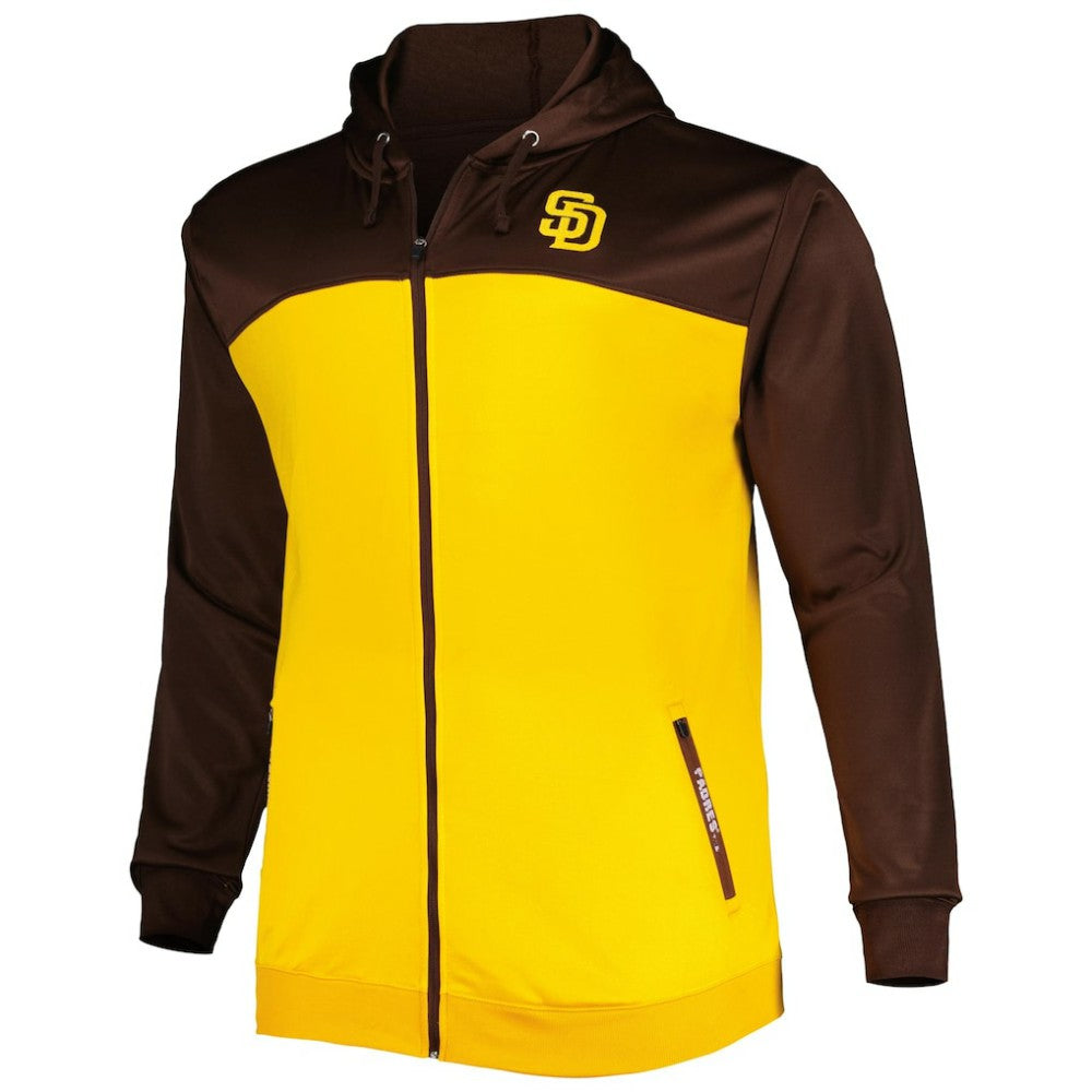 San Diego Padres Big & Tall Yoke Full-Zip Hoodie | MLB Online