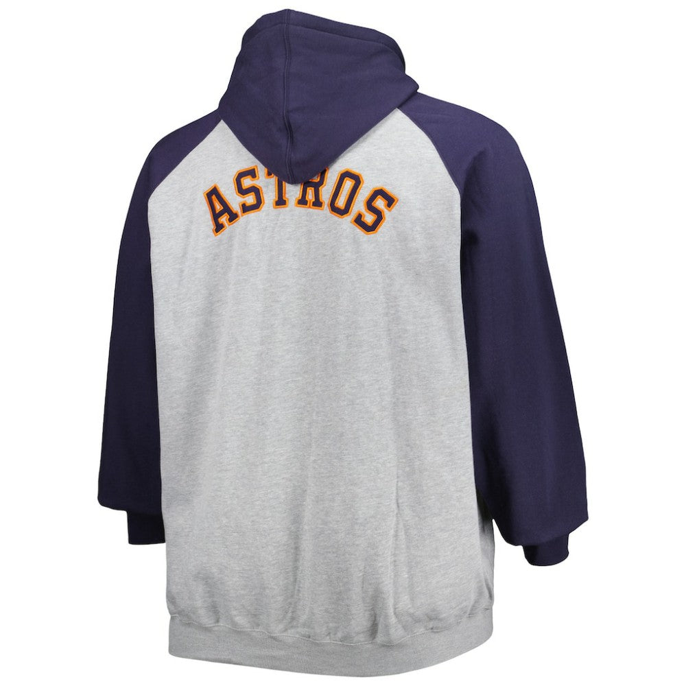 Houston Astros Big & Tall Raglan Full-Zip Hoodie | MLB Near me