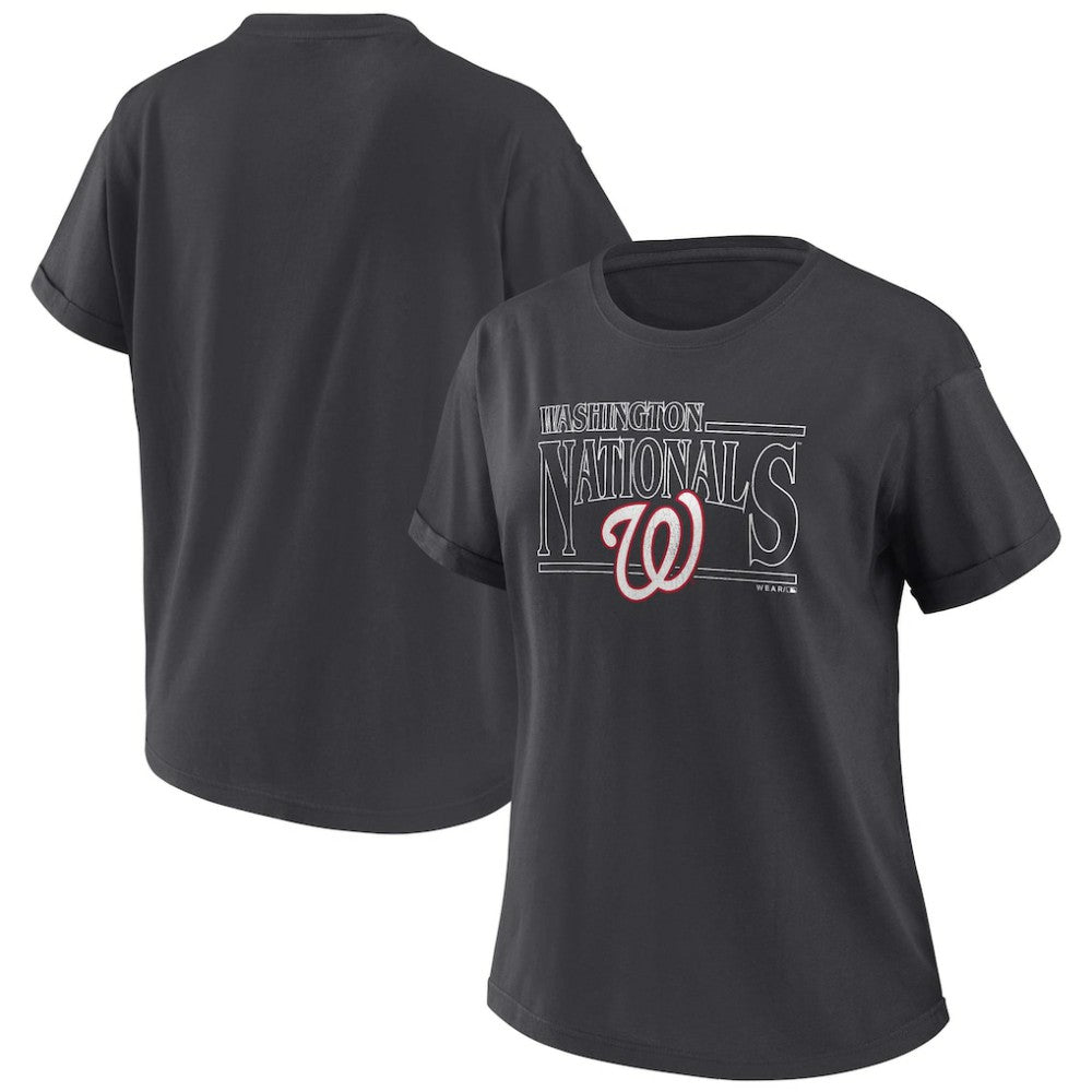 Washington Nationals WEAR by Erin Andrews Women's Oversized Boyfriend T-Shirt | MLB Online