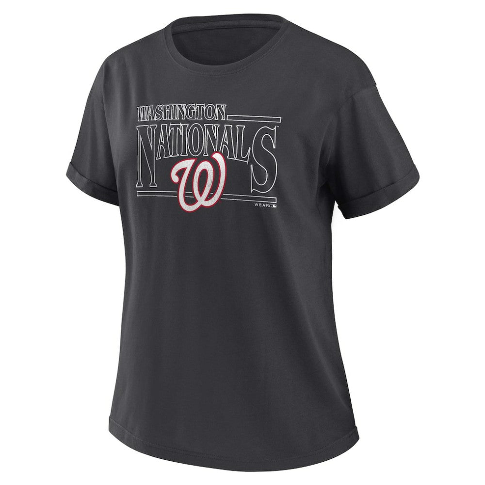 Washington Nationals WEAR by Erin Andrews Women's Oversized Boyfriend T-Shirt | MLB Online
