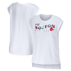 Boston Red Sox WEAR by Erin Andrews Women's Greetings From T-Shirt | MLB US