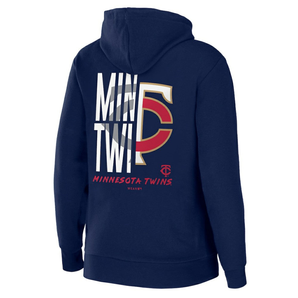 Minnesota Twins WEAR by Erin Andrews Women's Sponge Fleece Full-Zip Hoodie | MLB Outlet