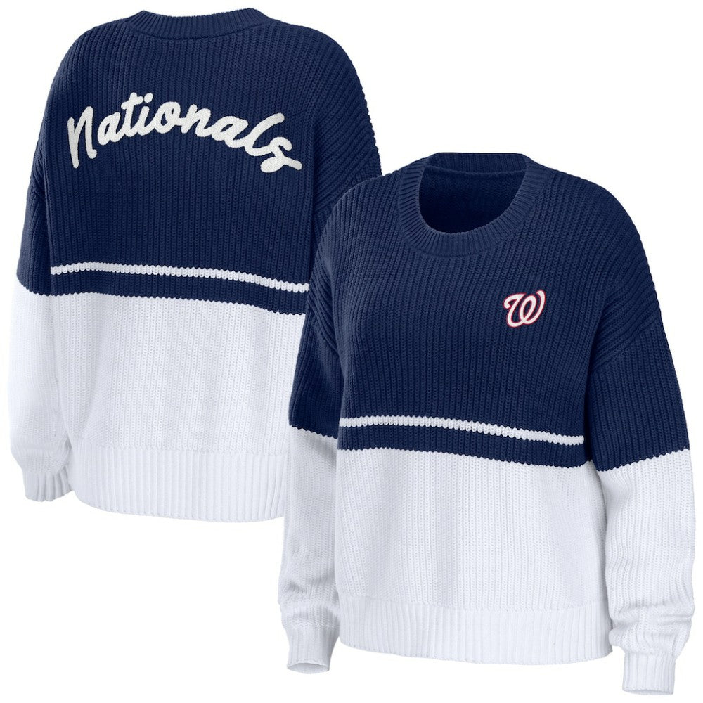 Washington Nationals WEAR by Erin Andrews Women's Chunky Pullover Sweatshirt | MLB Discount