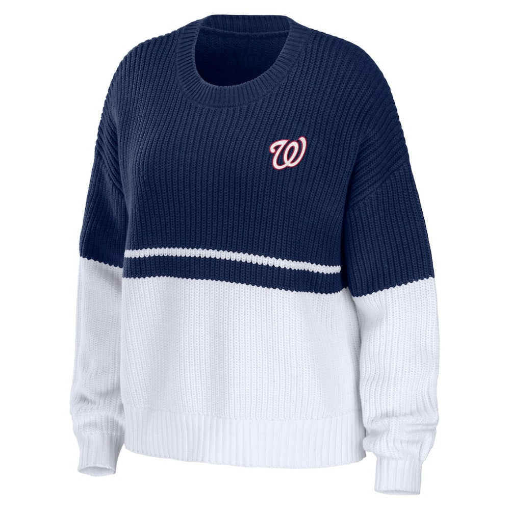 Washington Nationals WEAR by Erin Andrews Women's Chunky Pullover Sweatshirt | MLB Discount