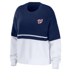 Washington Nationals WEAR by Erin Andrews Women's Chunky Pullover Sweatshirt | MLB Discount