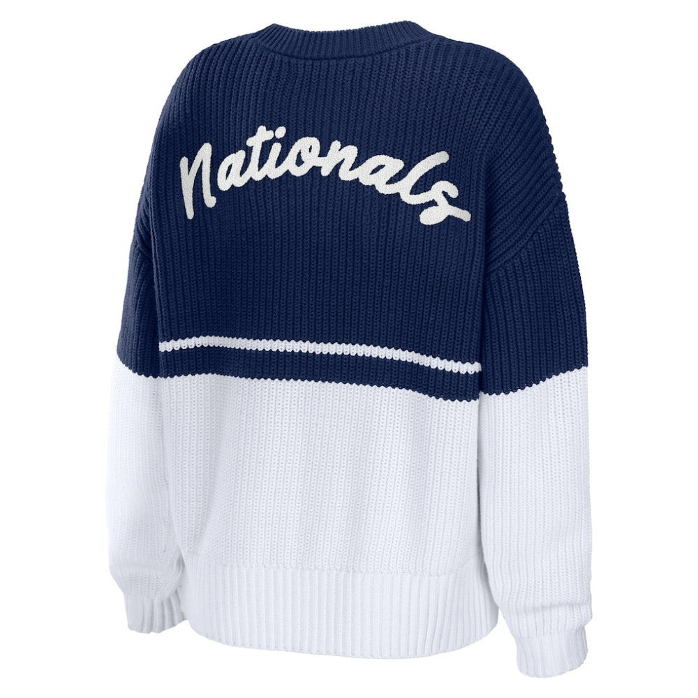 Washington Nationals WEAR by Erin Andrews Women's Chunky Pullover Sweatshirt | MLB Discount