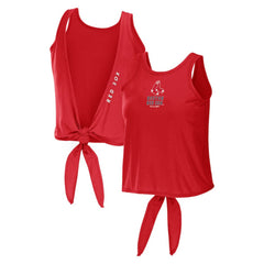 Boston Red Sox WEAR by Erin Andrews Women's Open Back Twist Tie Tank Top | MLB Online
