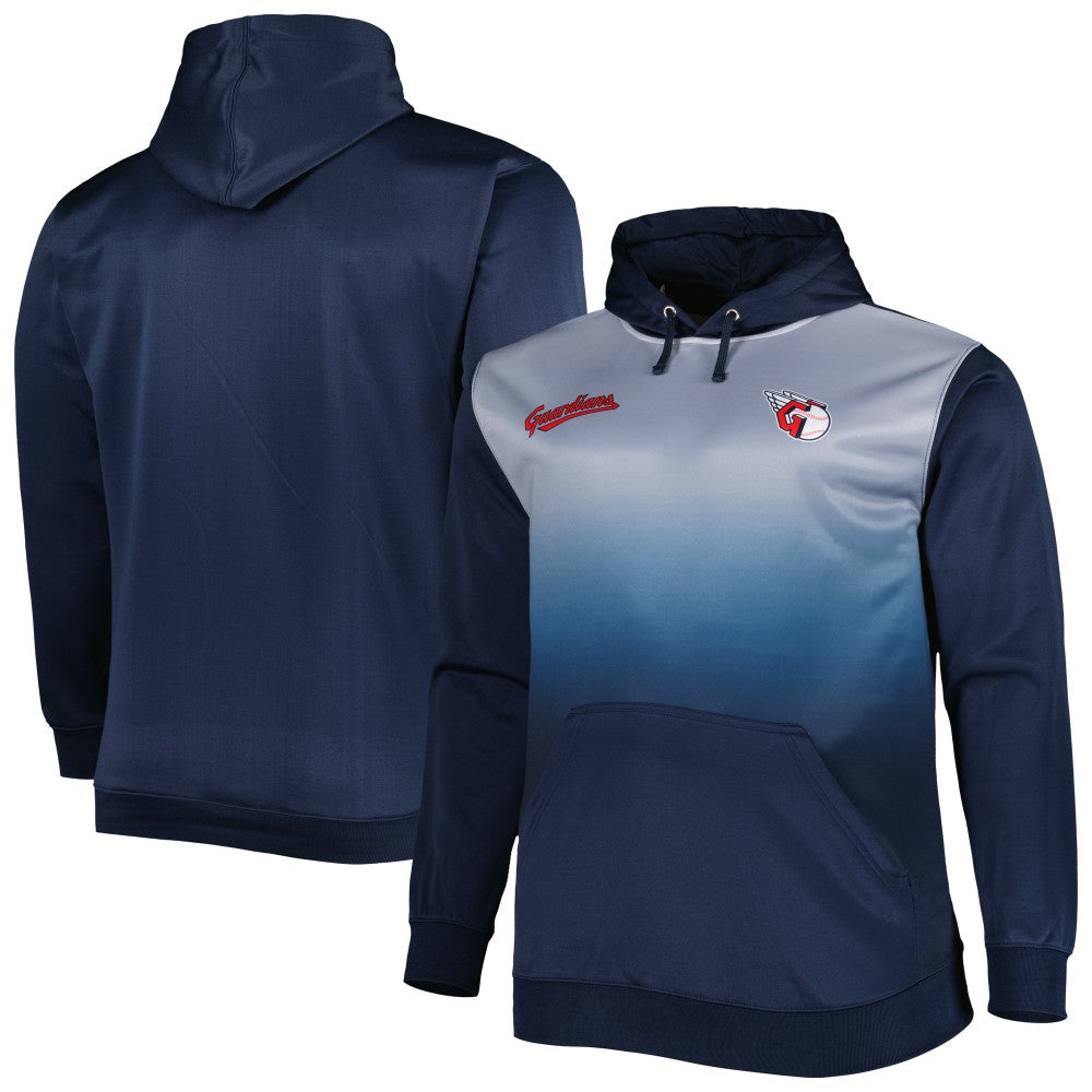 Cleveland Guardians Fade Sublimated Fleece Pullover Hoodie | MLB On Sale
