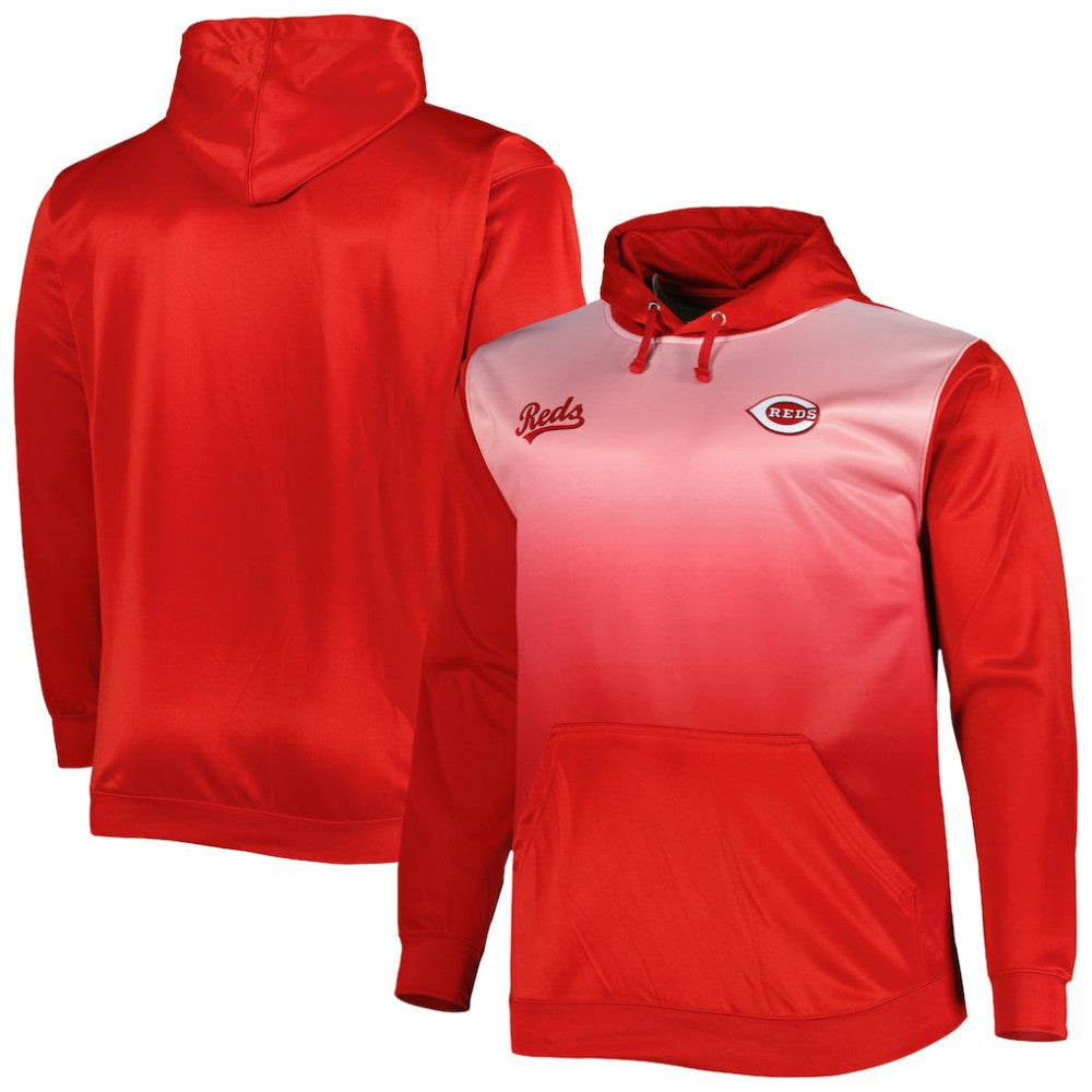 Cincinnati Reds Fade Sublimated Fleece Pullover Hoodie | MLB On Sale