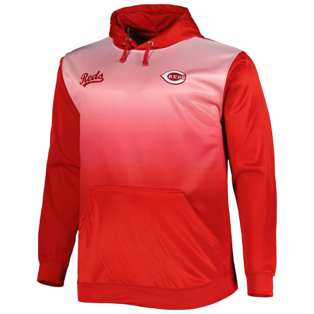 Cincinnati Reds Fade Sublimated Fleece Pullover Hoodie | MLB On Sale