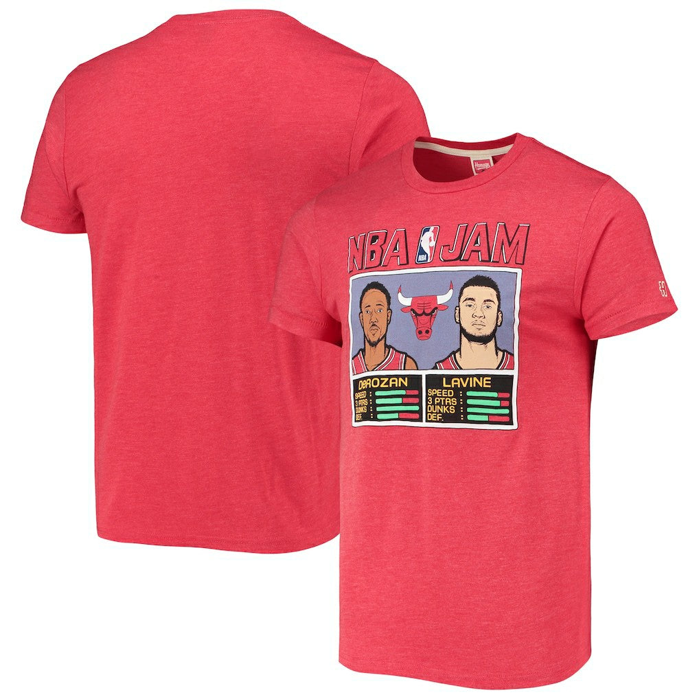 DeMar DeRozan/Zach LaVine Chicago Bulls Homage NBA Jam Tri-Blend T-Shirt sale New