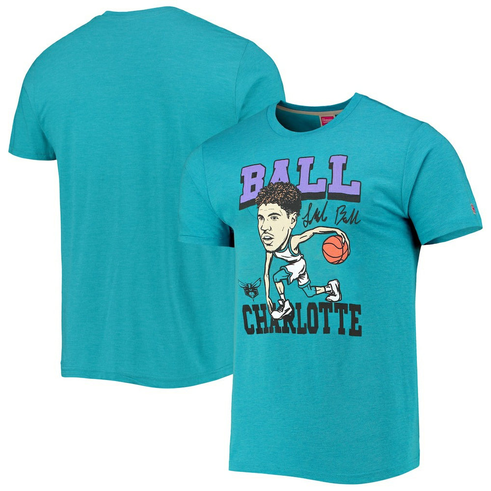LaMelo Ball Charlotte Hornets Homage Caricature Tri-Blend T-Shirt Outlet