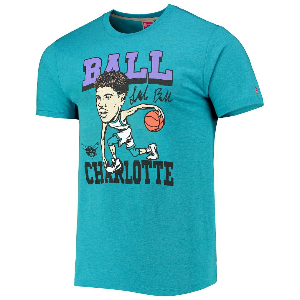 LaMelo Ball Charlotte Hornets Homage Caricature Tri-Blend T-Shirt Outlet
