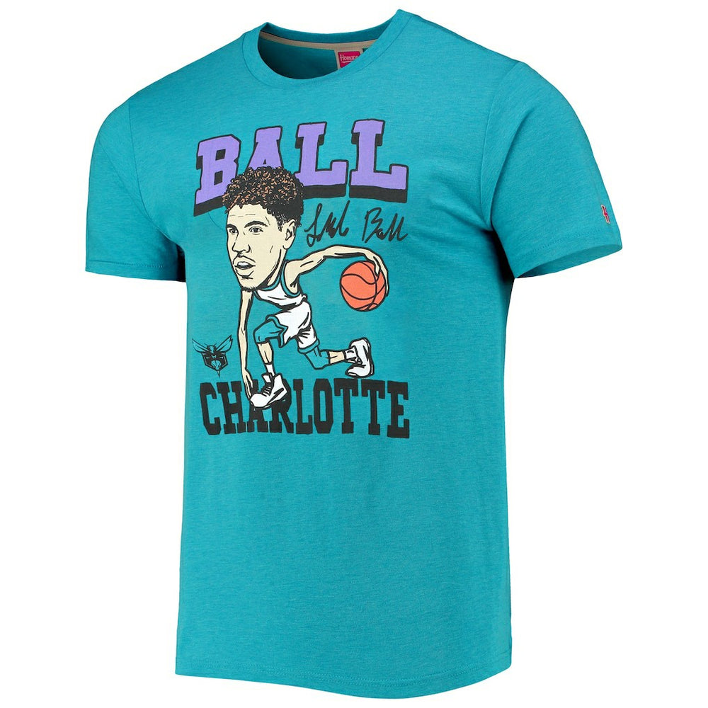 LaMelo Ball Charlotte Hornets Homage Caricature Tri-Blend T-Shirt Outlet