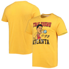 Trae Young Atlanta Hawks Homage Caricature Tri-Blend T-Shirt Discount