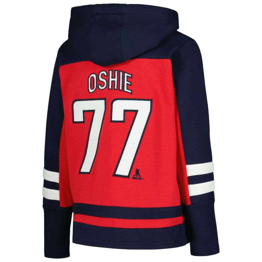 TJ Oshie Washington Capitals Youth Ageless Must-Have V-Neck Name & Number Pullover Hoodie Sale