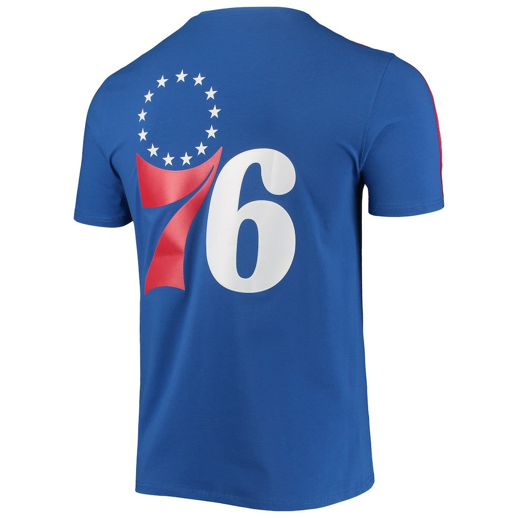 Philadelphia 76ers Pro Standard Men's Mesh Capsule Taping T-Shirt Discount