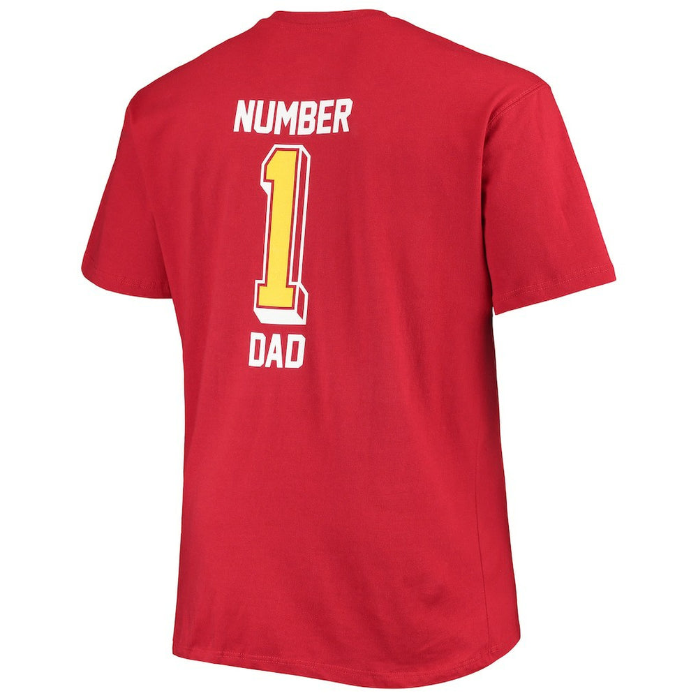 Arizona Cardinals Fanatics Big & Tall #1 Dad 2-Hit T-Shirt