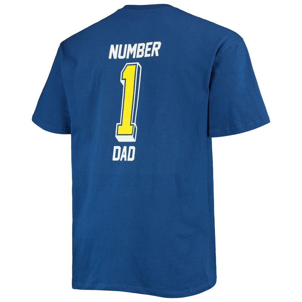 Los Angeles Rams Fanatics Big & Tall #1 Dad 2-Hit T-Shirt