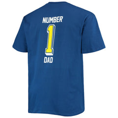 Los Angeles Rams Fanatics Big & Tall #1 Dad 2-Hit T-Shirt