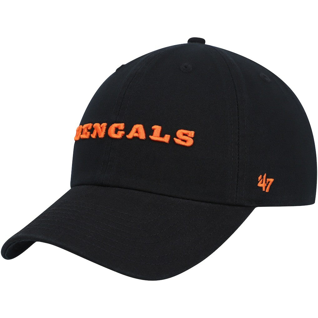Cincinnati Bengals 47 brand '47 Clean Up Script Adjustable Hat