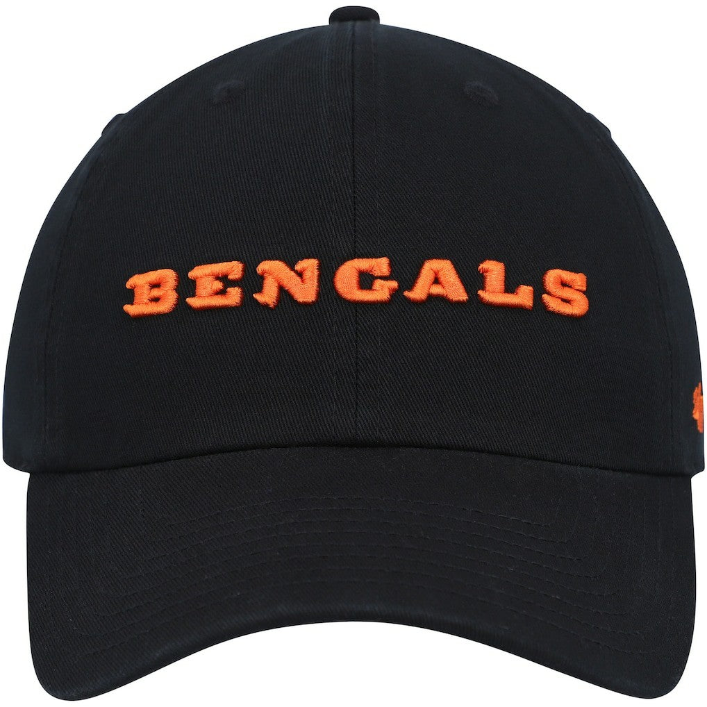 Cincinnati Bengals 47 brand '47 Clean Up Script Adjustable Hat