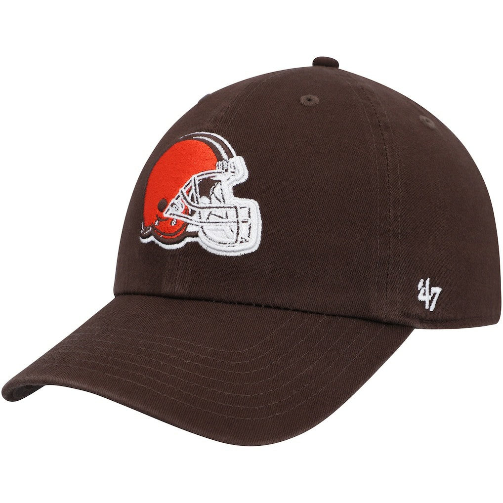 Cleveland Browns 47 brand '47 Youth Team Logo Clean Up Adjustable Hat