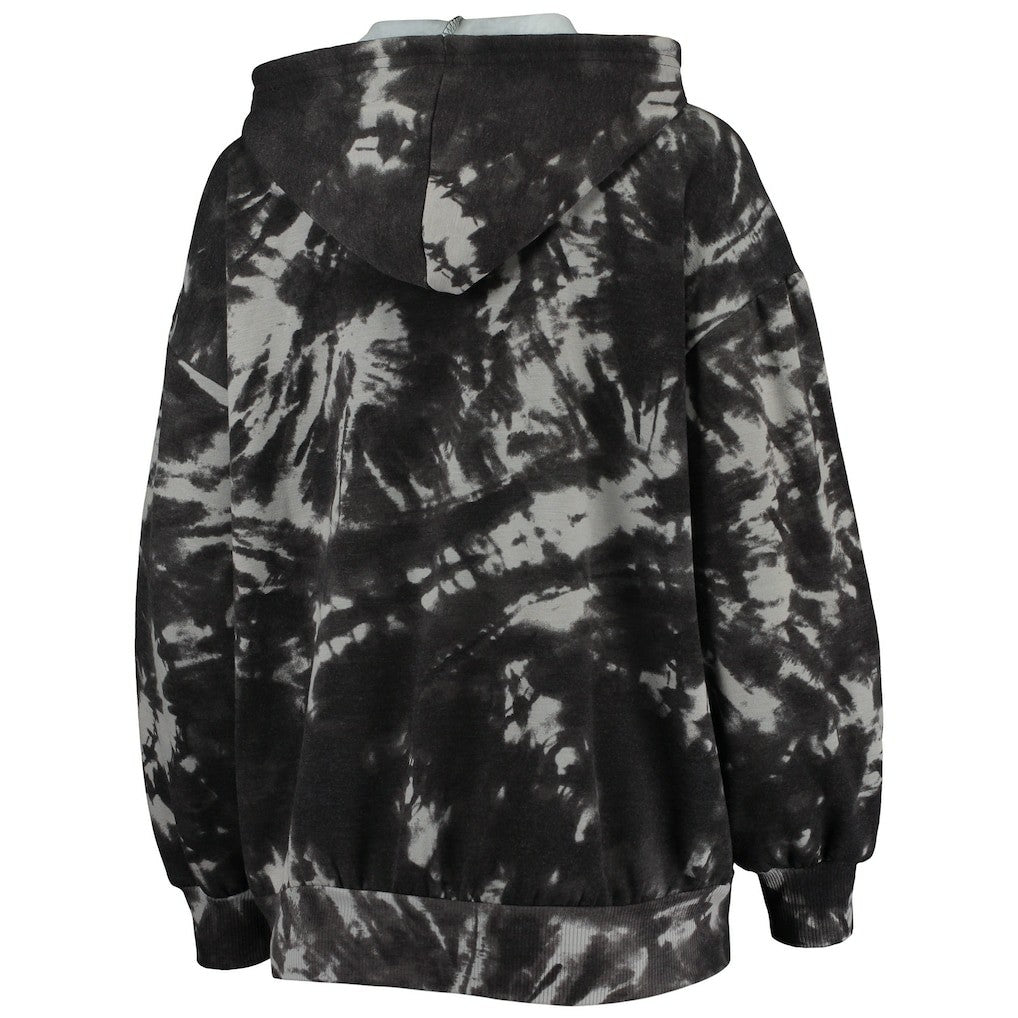Philadelphia 76ers Majestic Threads Women's Burble Tie-Dye Tri-Blend Pullover Hoodie Discount