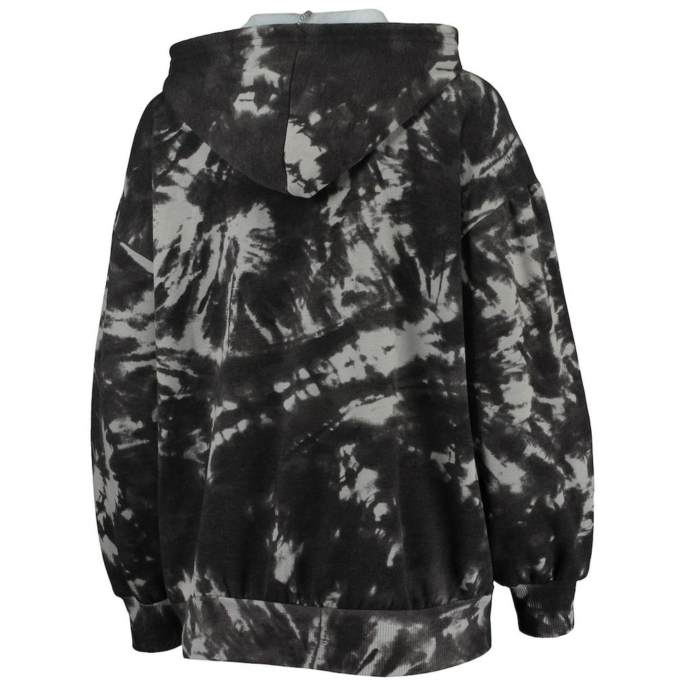 Philadelphia 76ers Majestic Threads Women's Burble Tie-Dye Tri-Blend Pullover Hoodie Discount