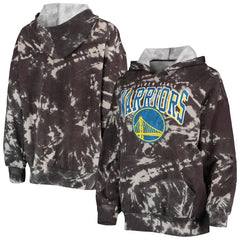 Golden State Warriors Majestic Threads Women's Burble Tie-Dye Tri-Blend Pullover Hoodie sale Discount