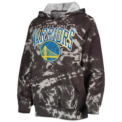 Golden State Warriors Majestic Threads Women's Burble Tie-Dye Tri-Blend Pullover Hoodie sale Discount