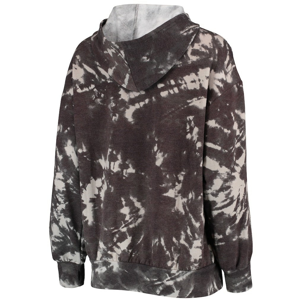 Golden State Warriors Majestic Threads Women's Burble Tie-Dye Tri-Blend Pullover Hoodie sale Discount