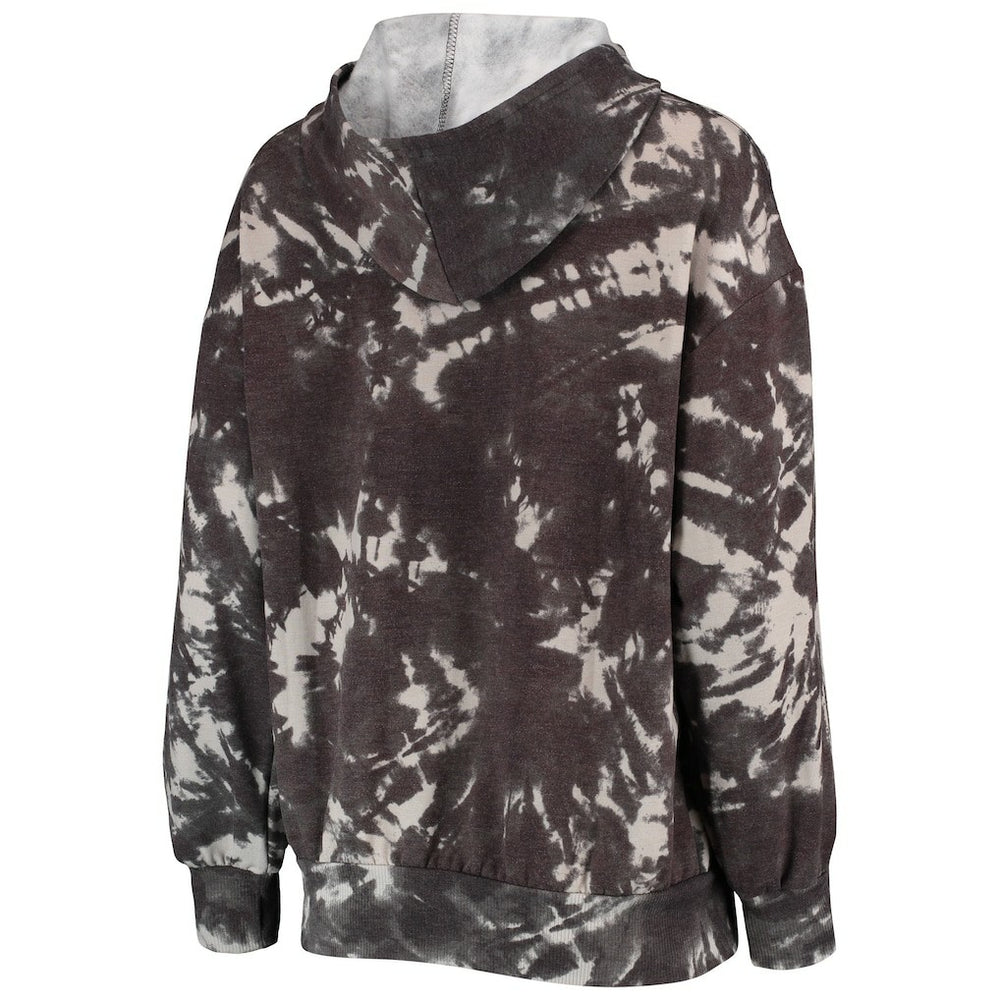Golden State Warriors Majestic Threads Women's Burble Tie-Dye Tri-Blend Pullover Hoodie sale Discount