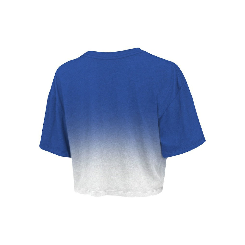 Philadelphia 76ers Majestic Threads Women's Repeat Dip-Dye Cropped T-Shirt Outlet