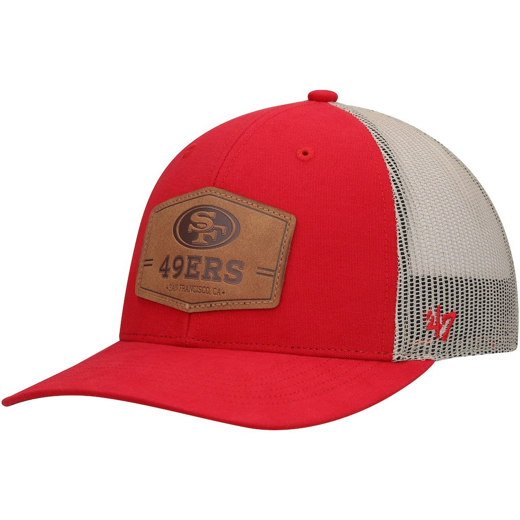 San Francisco 49ers 47 brand '47 Rawhide Trucker Adjustable Hat