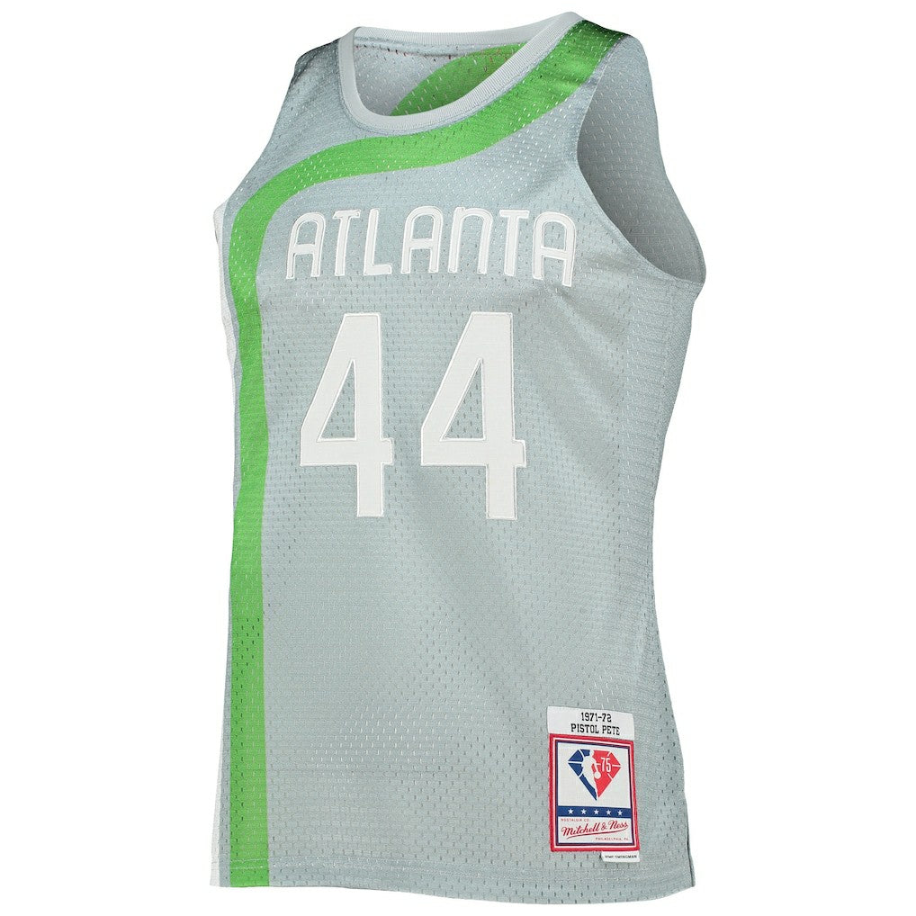 Pete Maravich Atlanta Hawks 75th Anniversary 1971/72 Hardwood Classics Swingman Jersey On Sale