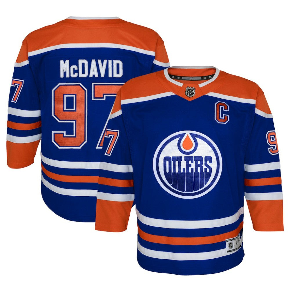 Connor McDavid Edmonton Oilers Youth Home Premier Player Jersey Outlet