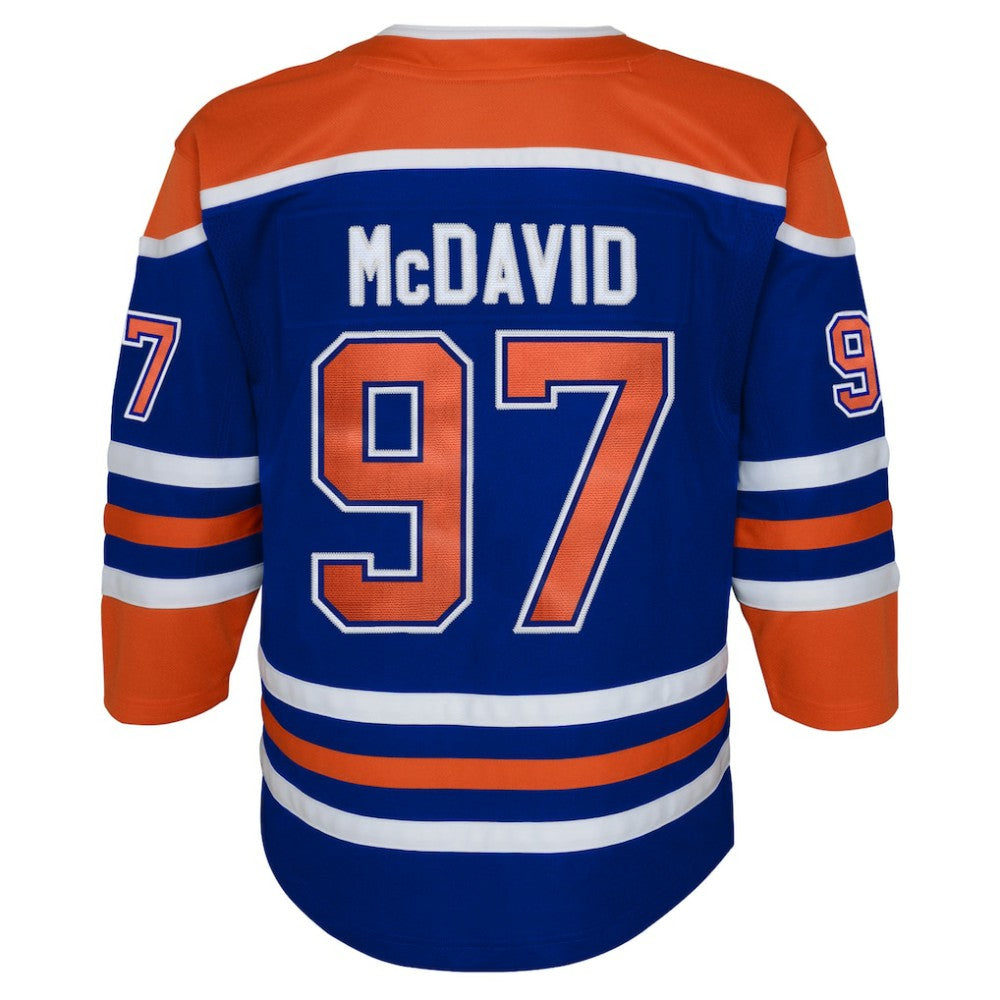Connor McDavid Edmonton Oilers Youth Home Premier Player Jersey Outlet