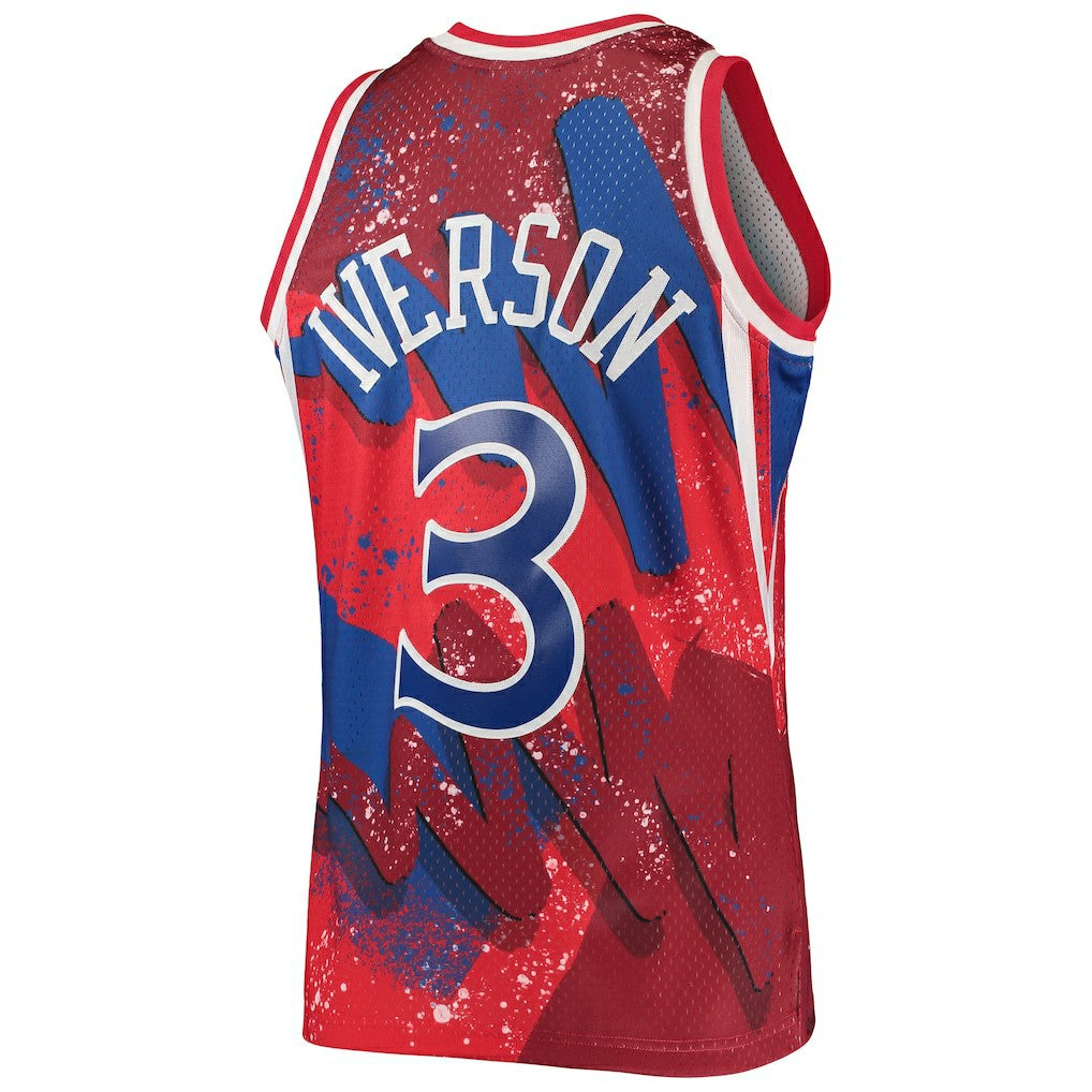 Allen Iverson Philadelphia 76ers Hardwood Classics 1996/97 Hyper Hoops Swingman Jersey Online