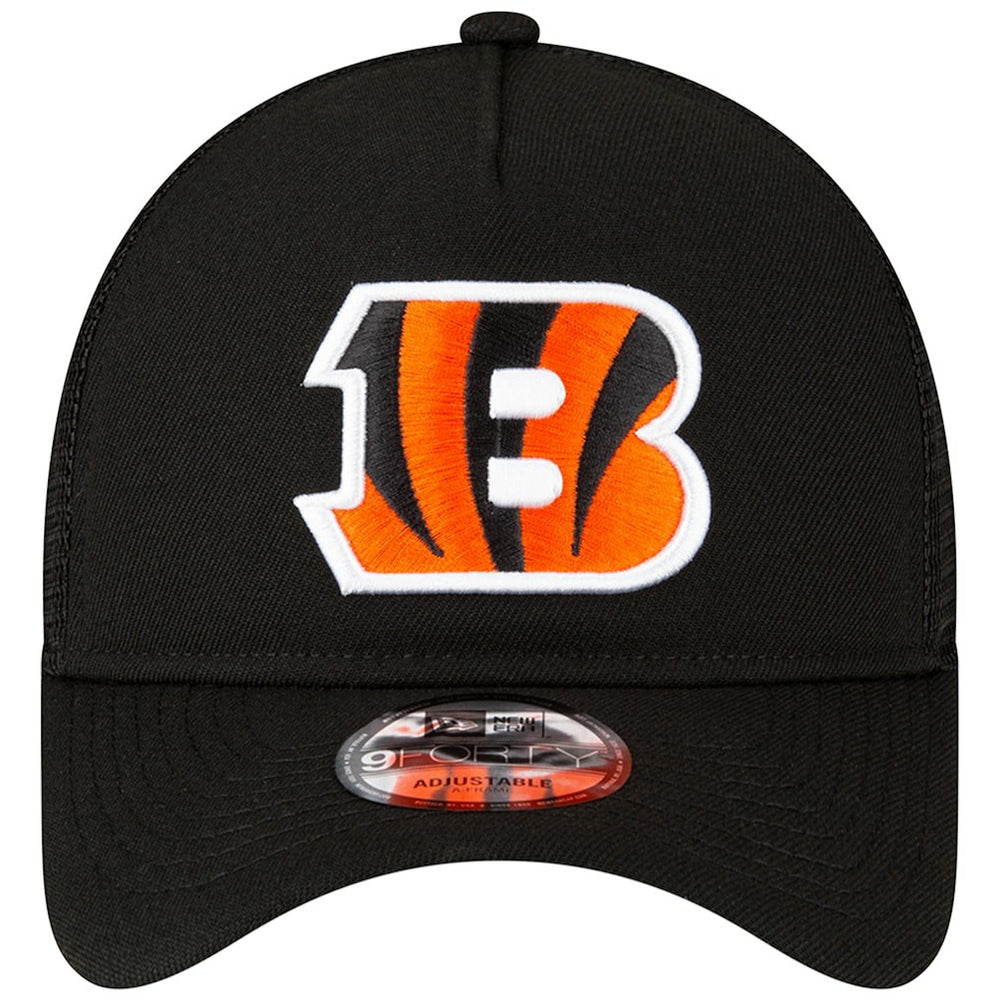 Cincinnati Bengals New Era A-Frame Trucker 9FORTY Adjustable Hat