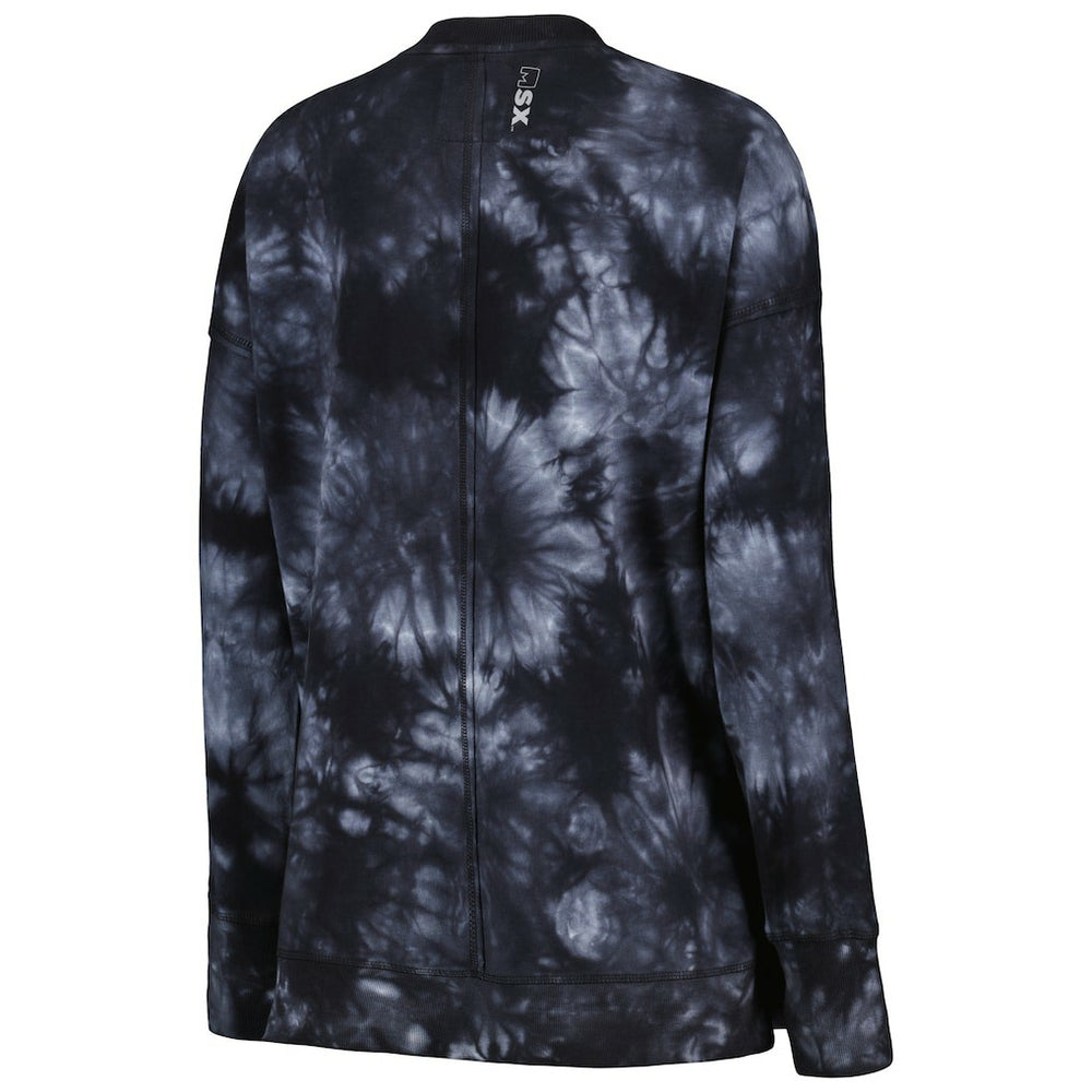 Las Vegas Raiders  MSX by Michael Strahan Women's Bailey Tie-Dye Pullover Sweatshirt